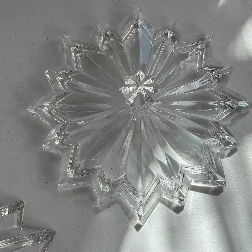 Crystal Box Star With Heavy Lead Shaped Clear Cut Trinket/Jewelry